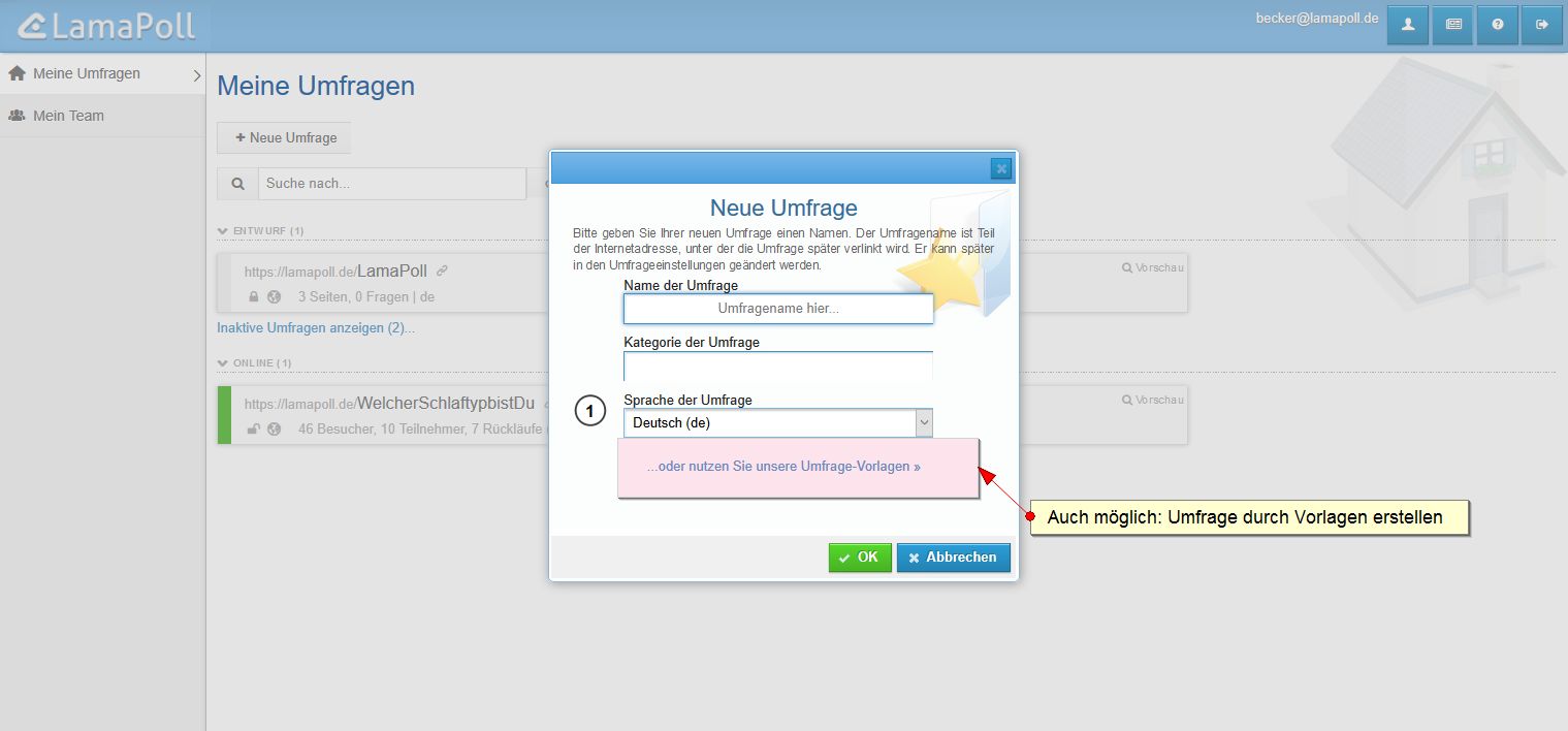 Online-Umfrage-Lamapoll-Vorlagen